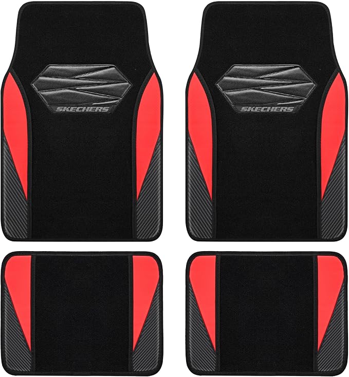 Skechers Car Floor Mats, Waterproof Universal Fit Car Mats, Faux Leather Car by Skechers