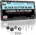 Elegant Bling License Plate Frame by MegaRacer