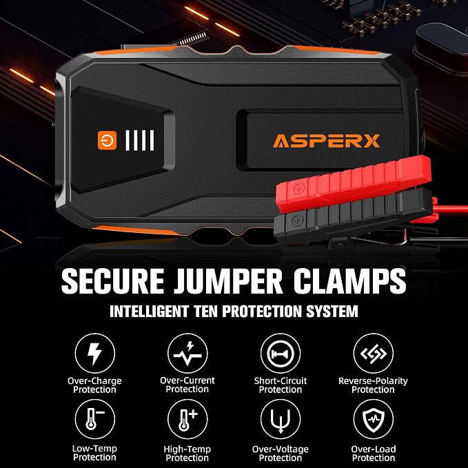 ASPERX 3000A Jump Starter for Car Battery, 12V Portable Jump Box - Image 7