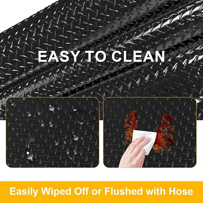 4x6 FT Garage Floor Mat, 2 Rolls 2.8mm Thickened Flooring Roll 48 sqft Diamond - Image 5