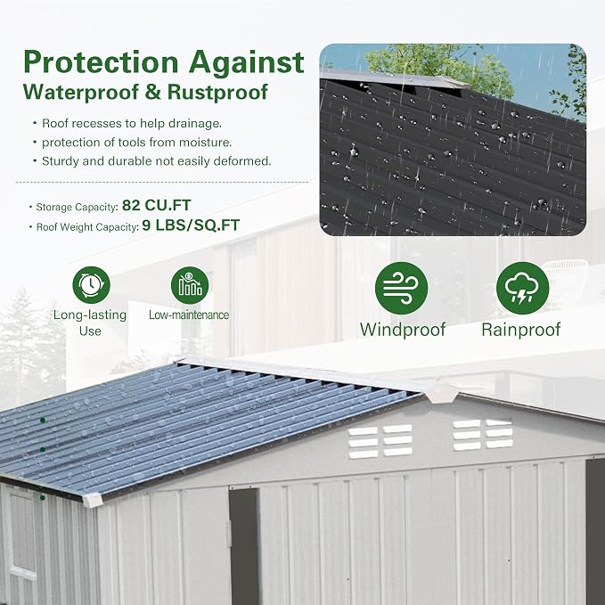 6X3.5 FT Outdoor Storage Shed - Image 5