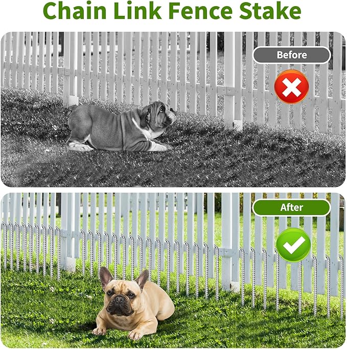 12 Inch Ground Stakes Heavy Duty J Hook 30-Pack Metal Spikes Galvanized Ground - Image 4