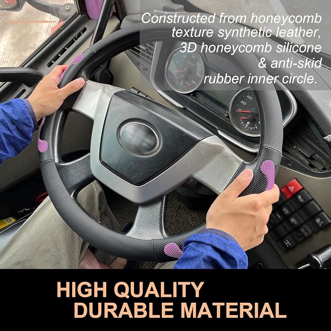 PINCTROT XL Size 17.5-18 Inch Comfy Grip Steering Wheel Cover - Image 3