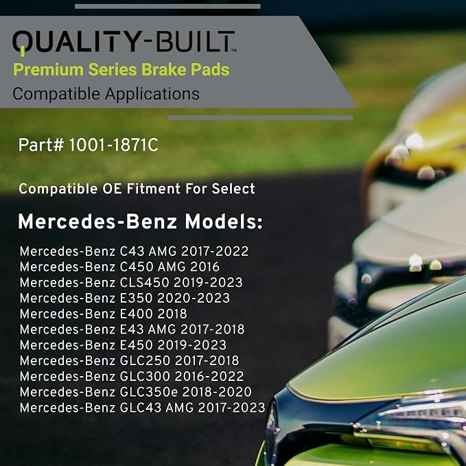 Premium Ceramic Front Brake Pads Compatible - Image 3