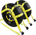 Tow Dolly Basket Straps with Flat Hook-2 Pack, Car Wheel Strap Tire Bonnet Net by Sumpluct