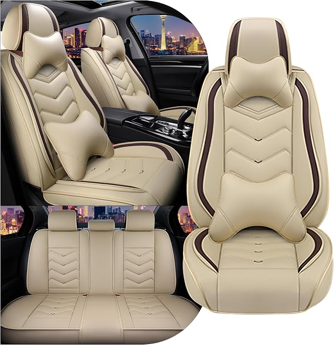 Car Seat Covers for Chrysler Pacifica 2004-2025, Stylish Sport Seat Cover by Unknown