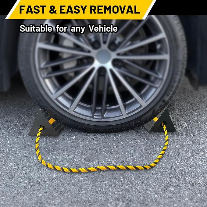 ROBLOCK Rubber Wheel Chocks for RV Trailer Camper Truck Car Aircraft Boat - Image 4