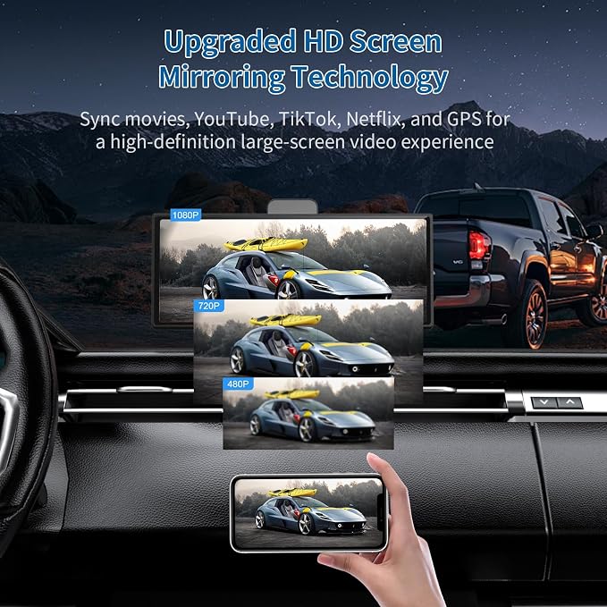 10.26" HD Wireless Android & Carplay Screen - Image 5