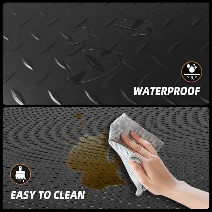 8.2 x 23 FT Garage Floor Mat, 2.8mm Thickened Diamond Plate PVC Garage Flooring - Image 5