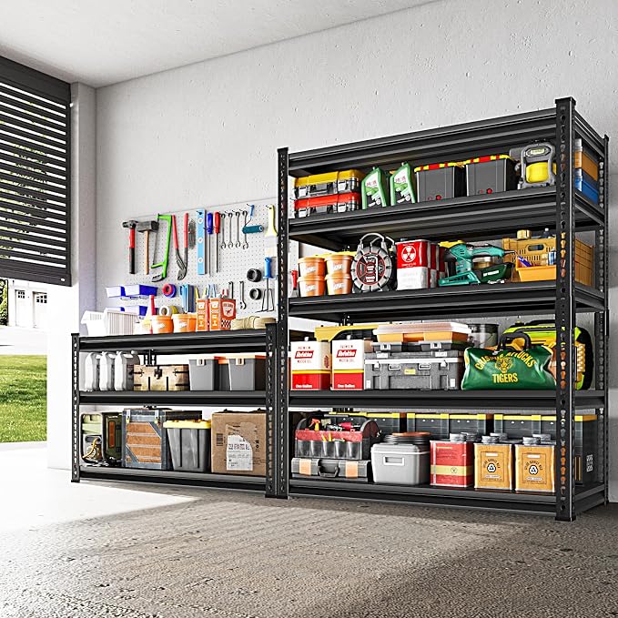 48" W Garage Shelving Heavy Duty，2500LBS Loads Adjustable Garage Storage Shelves - Image 2