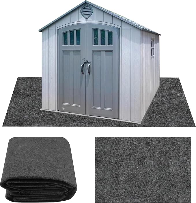 Ogrmar 6 x 8.2 FT Outdoor Storage Shed Mat, Waterproof Storage Shed Flooring Mat by Ogrmar