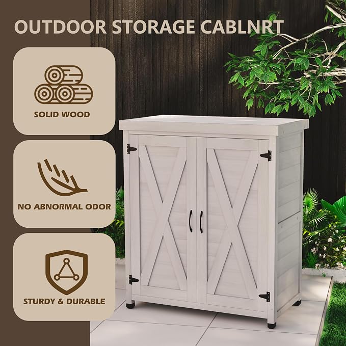 Outdoor Storage Shed Waterproof, Potting Shed - Image 5