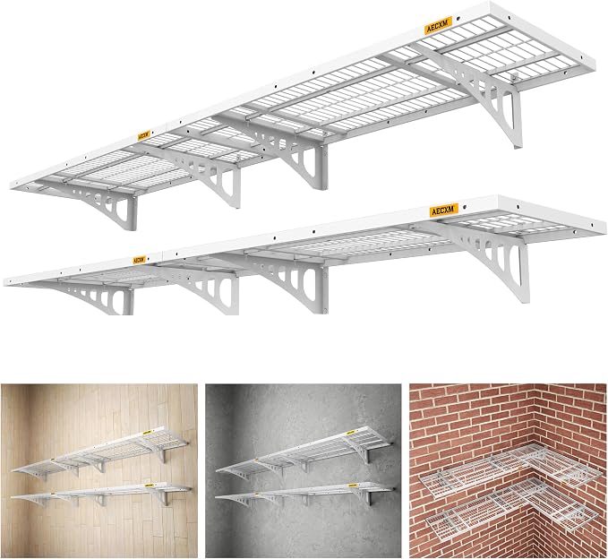 1.64x4ft 4Pack Wire Shelving Unit Heavy Duty Garage Storage Shelves Wall by AECXM
