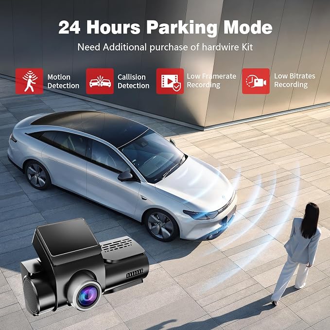 Dash Cam Front and Rear, UHD 4K Night Vision Dash Camera - Image 7