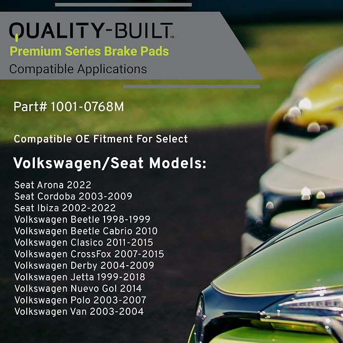 Premium Semi-Metallic Front Brake Pads Compatible - Image 3