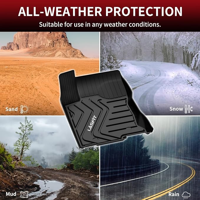 LASFIT Floor Mats Fit for Lexus NX NX200t NX300 NX300h 2021-2015 All Weather - Image 7