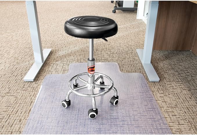 Performance Tool W85027 Adjustable Pneumatic Rolling Bar Stool, 250 Lbs Capacity - Image 7