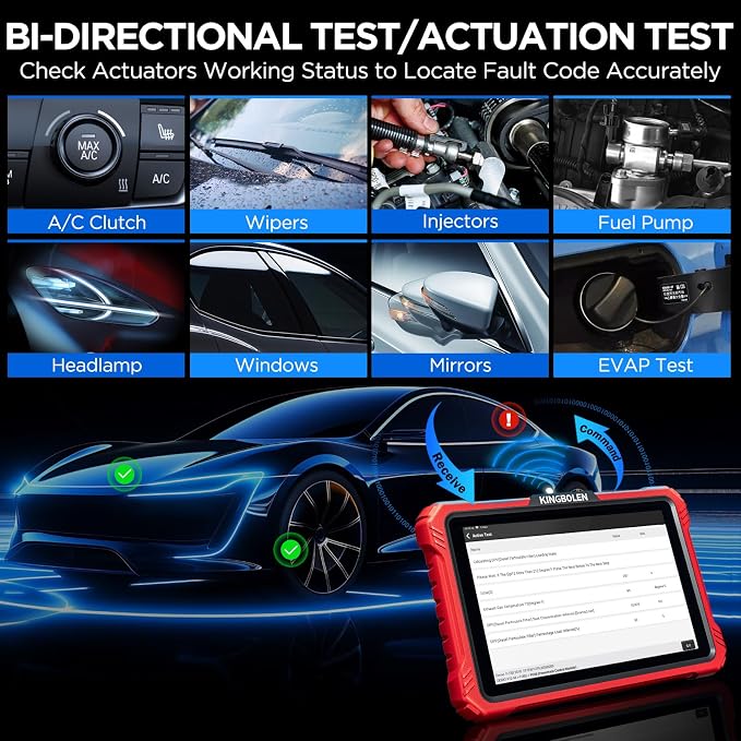 KINGBOLEN K10 Pro Bidirectional Test Diagnostic Scan Tool Bluetooth OBD2 - Image 3