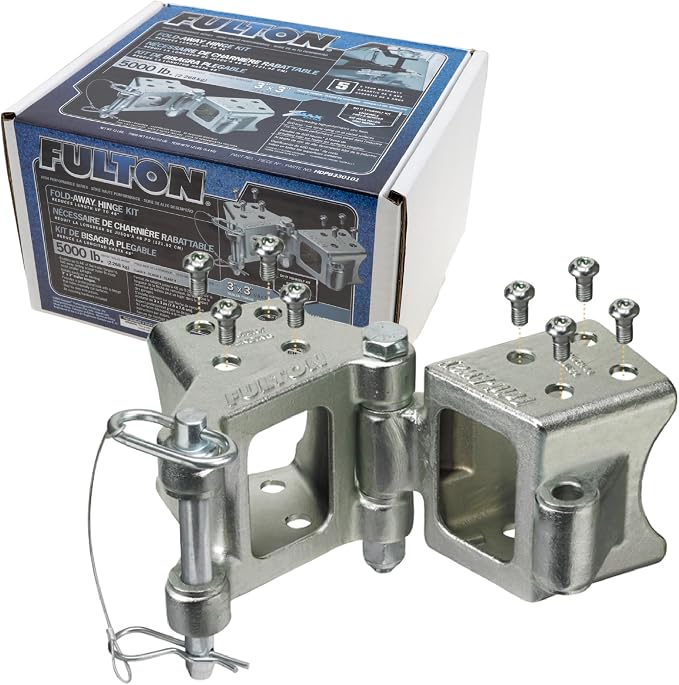 Fulton HDPB330101 Fold-Away Hinge Kit, Bolt On, 000 lbs. Capacity, 3 Inch x 3 by Fulton
