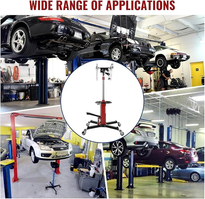 Transmission Jack 1322 LBS Hydraulic Telescoping 2-Stage Lift Jack Stand - Image 7