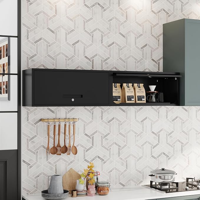 Metal Storage Cabinet Black Wall Cabinets - Image 7