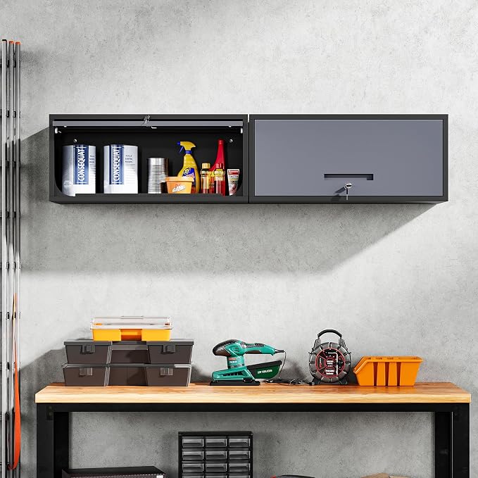 Yizosh Metal Garage Wall Cabinet - Image 2