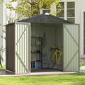 Patiowell 8x6 FT Outdoor Storage Shed, Metal Tool shed & Outdoor Storage by Patiowell