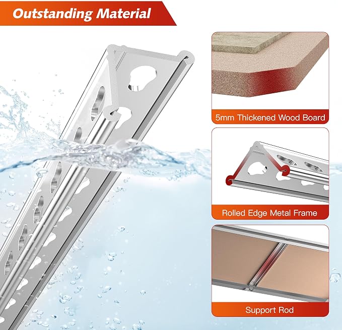 REIBII 60.05" H Storage Shelves 1840LBS Garage Shelving Heavy Duty Shelving 4 - Image 6