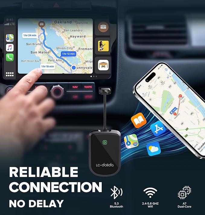 LC-dolida Wireless CarPlay Adapter - Image 6