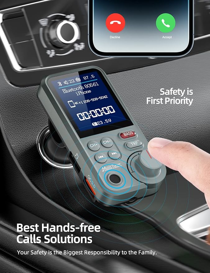 Nulaxy FM Bluetooth Transmitter - Image 2