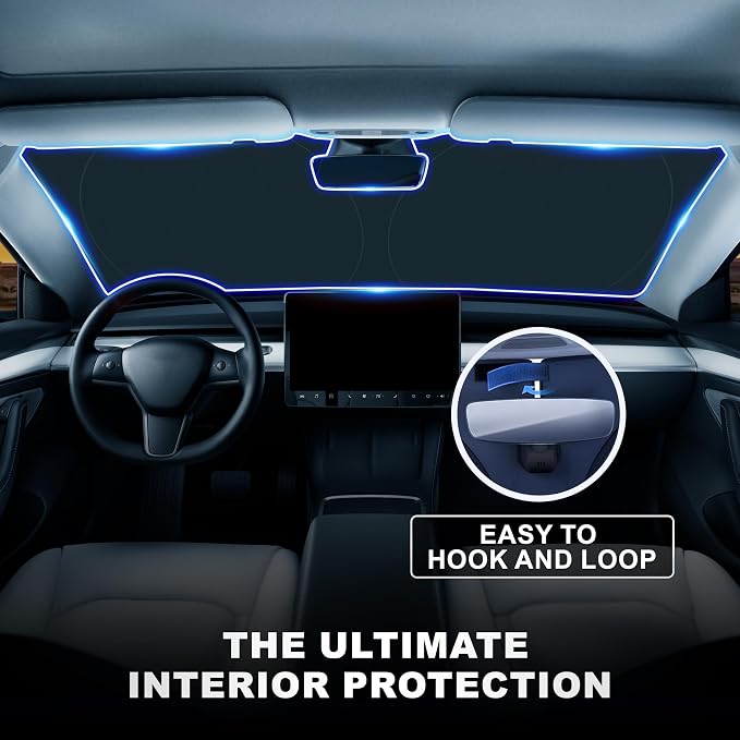 Econour Tesla Windshield Sun Shade - Image 2