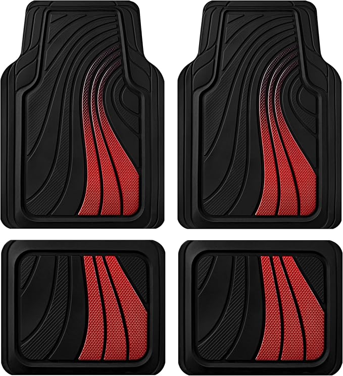 Road Comforts Car Floor Mats Full Set – Front & Rear Car Floor Mats by RoadComforts