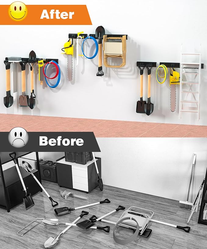 Garage Tool Organizer Wall Mount, 49.5 Inch Garage Organization and Storage - Image 6