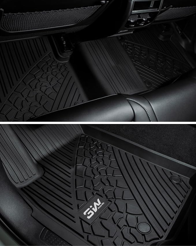 3W Floor Mats Fit for 2022-2025 Jeep Grand Cherokee TPE All Weather Custom Fit - Image 8