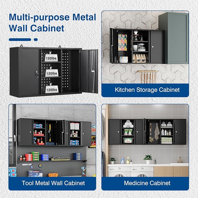 Metal Wall Cabinets for Storage - Image 9