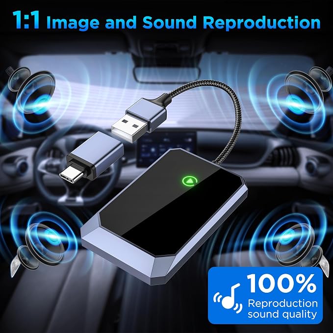 Wireless Carplay Adapter, Converts Wired to Wireless carplay Adapter - Image 6