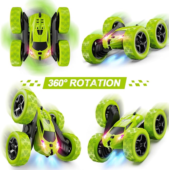 Remote Control Car for Kids Ages 6+, RC Cars Stunt Car Toy 4WD Double Sided - Image 2