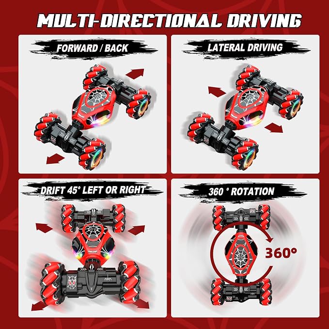 Spider Remote Control Car Gesture Sensing Hand Controlled Stunt Car, 4WD Drift - Image 2