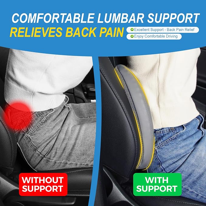 Memory Foam Lumbar Support Cushion Relieves Lower Back Pain - Image 4