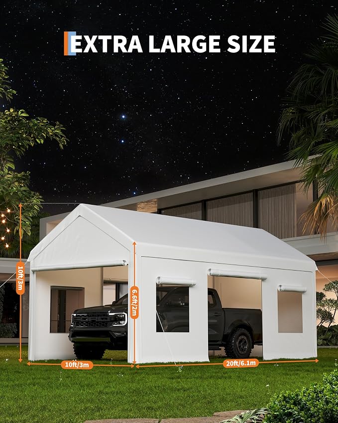 10 x 20FT Heavy Duty Carport - Image 8