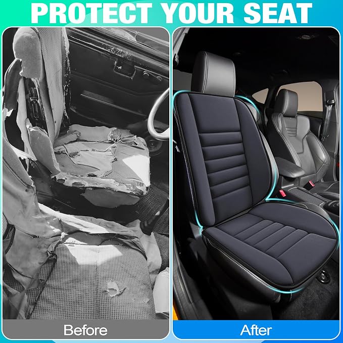 MYFAMIREA Car Seat Cushion and Back Support Pillow 1.2'' Thick Memory Foam Desk - Image 7