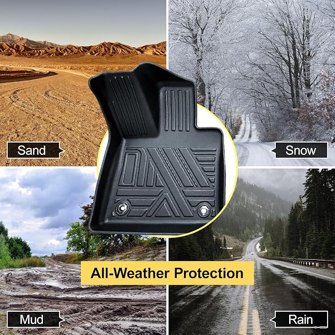 Full Set Floor Mats Custom Fit for 2019-2025 Toyota Rav4 All Weather Floor Mats - Image 7