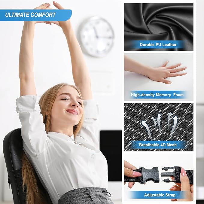 Memory Foam Lumbar Cushion Provides Lower Back Pain Relief and Comfortable - Image 5