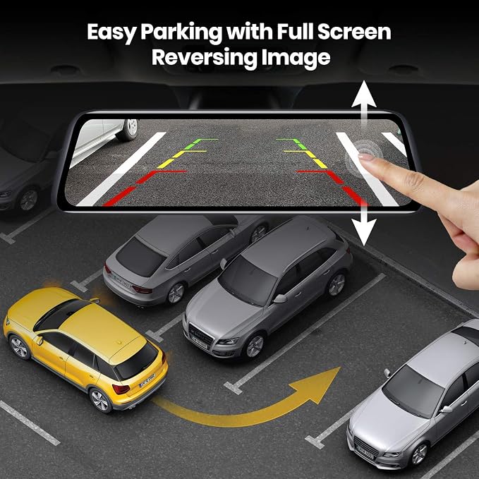 AUTO-VOX V5PRO 1080P 9.35'' OEM Rear View Mirror Camera, Full Laminated - Image 7