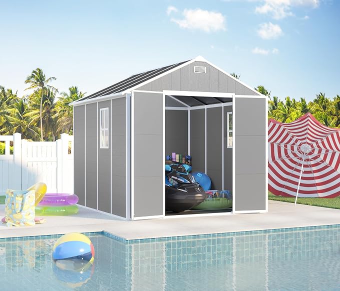 MyVoice 8x8 FT Outdoor Resin Storage Shed - Image 8