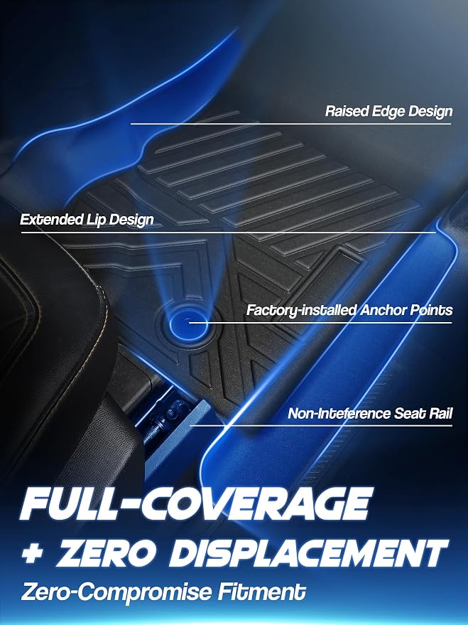 Car Floor Mats for Ford Bronco 4 Door 2025 2024-2021 Accessories, TPE All - Image 5
