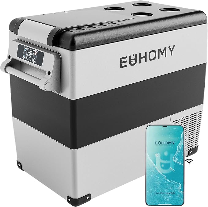 EUHOMY 12 Volt Refrigerator, 59QT Electric Cooler, 12V Fridge APP Control by EUHOMY