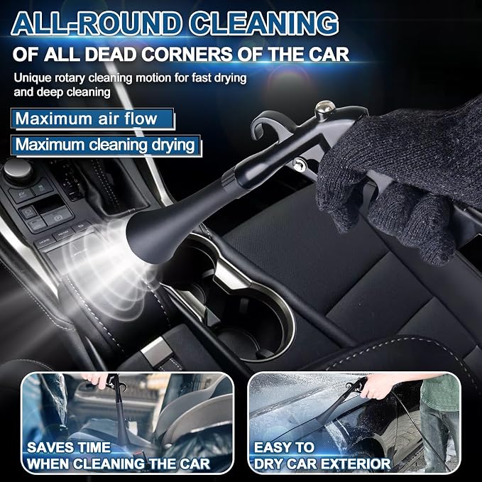 Car Cleaning Gun Detailing Interior Dryer Air Blow Gun, High Pressure Blower Gun - Image 3