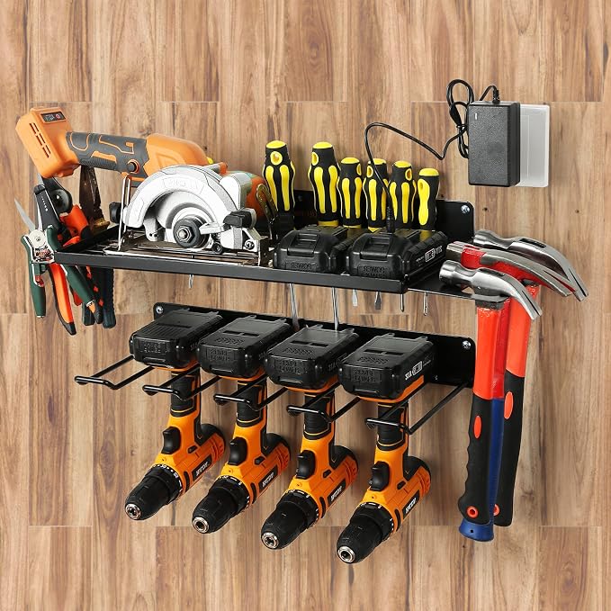 Power Tool Organizer for Garage Organization, Drill Holder Wall Mount for Tool - Image 3