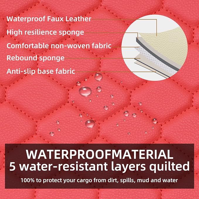 Elantrip 2PCs Front Car Seat Covers Leather Car Seat Protector Universal fit - Image 4